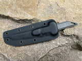 Goliath Pocket Fixed Blade, CPM-20CV Steel, Stonewash Blade. Titanium Handle, Stonewash Finish