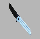 Kwaiback MK6, Titanium w/ Fullers, Jade G10 Show Side & DLC Black Finish, M390 Blade Steel, DLC Black Finish