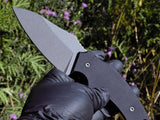 Shepherd Fixed Blade, Black G10 Handle, CPM-20CV Blade Steel, Stonewash Finish