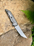 Kwaiback MK5.1 Folder, Titanium with Smooth Sides, CPM-20CV Blade Steel, Stonewash Finish