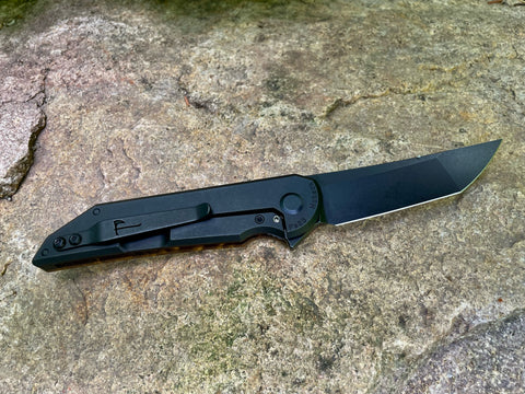 Juma Gold Radford - Titanium and Juma Golden Dragon, CPM-20CV, DLC Black Stonewash Blade